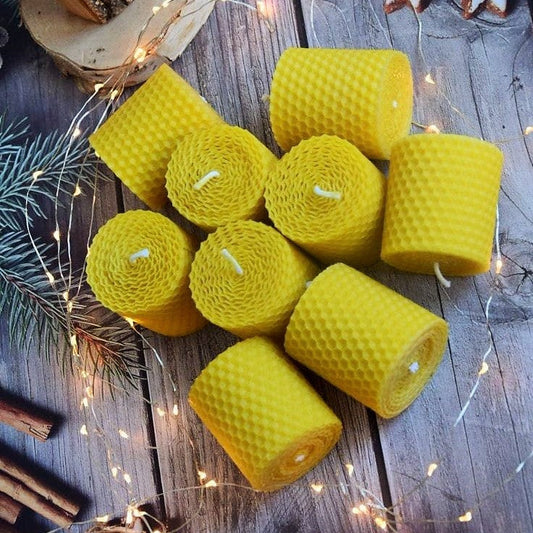 Wholesale Handmade Candles 7x5 cm Honeycomb Beeswax Candles,