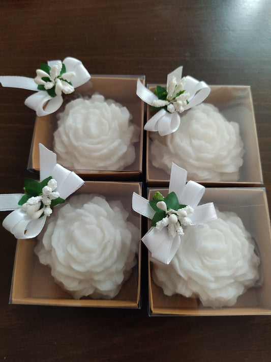 Flower Candle Favors, scented soy candle favors, unity day gift, Wedding favors for guests