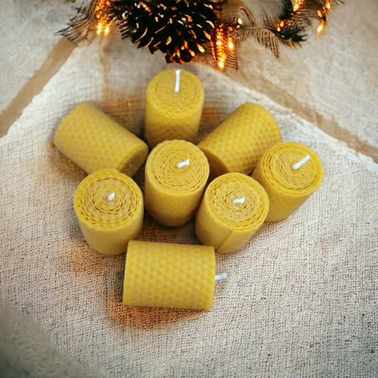 Wholesale Handmade Candles 5x5 cm Honeycomb Beeswax Candles,