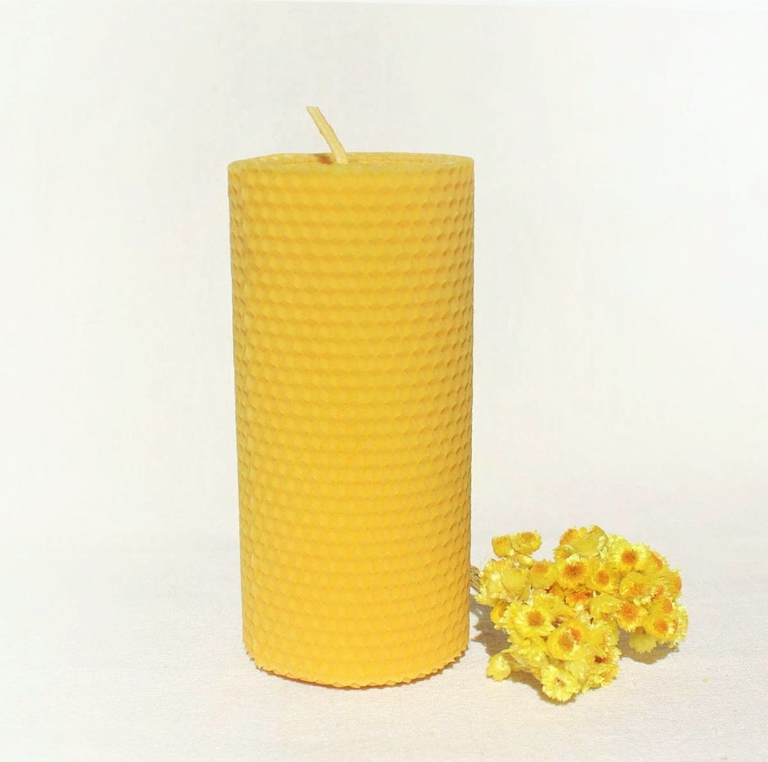 15x8 First-Class Beeswax Candles, %100 pure honeycomb Log candles