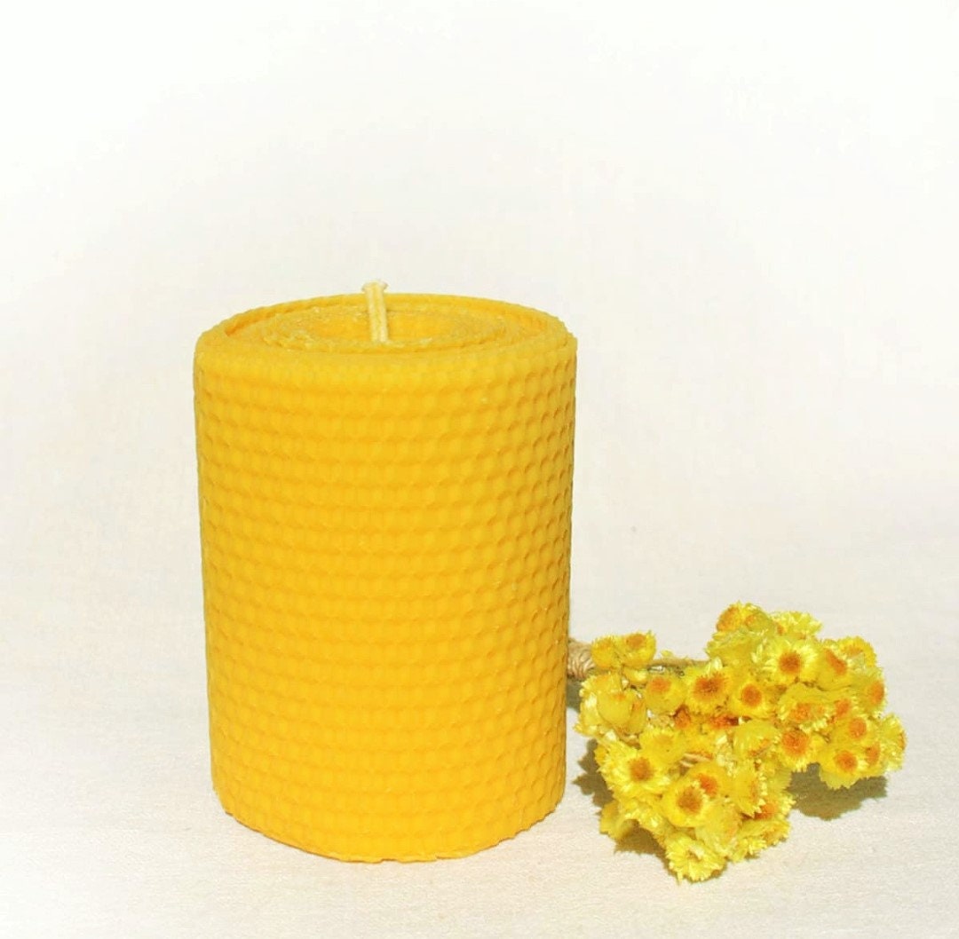 12x8 cm Honeycomb Candles, %100 pure beeswax candles, Hand Made candles
